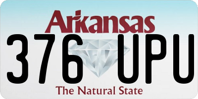 AR license plate 376UPU