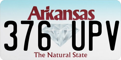 AR license plate 376UPV