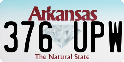 AR license plate 376UPW