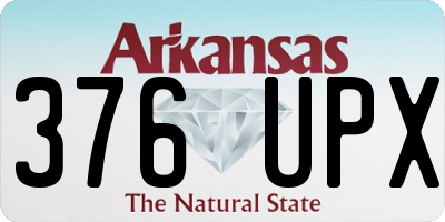 AR license plate 376UPX
