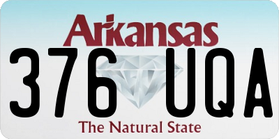 AR license plate 376UQA