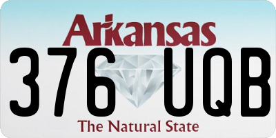 AR license plate 376UQB