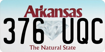 AR license plate 376UQC