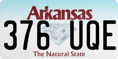AR license plate 376UQE