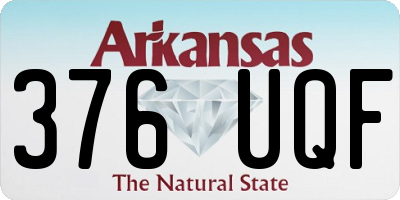 AR license plate 376UQF