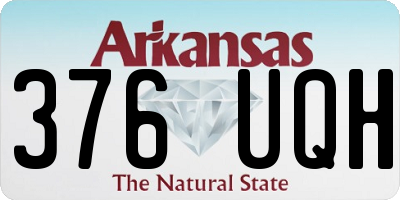 AR license plate 376UQH
