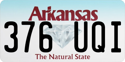 AR license plate 376UQI