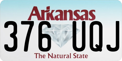 AR license plate 376UQJ
