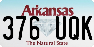 AR license plate 376UQK