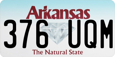AR license plate 376UQM