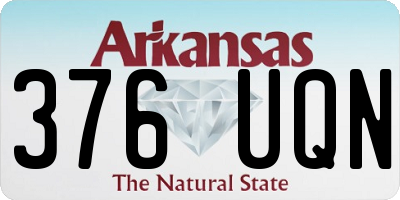 AR license plate 376UQN