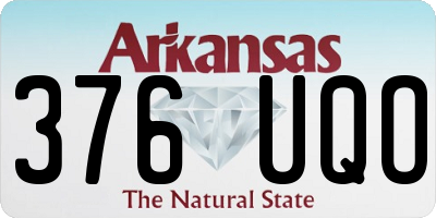 AR license plate 376UQO