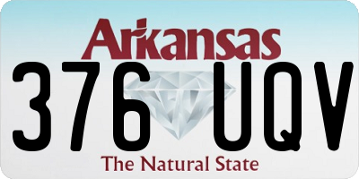 AR license plate 376UQV