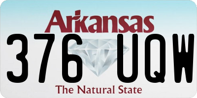 AR license plate 376UQW
