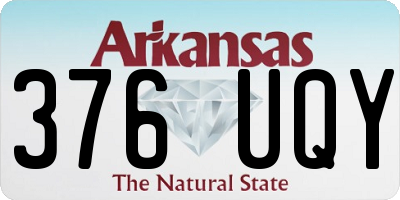 AR license plate 376UQY