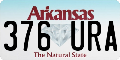 AR license plate 376URA
