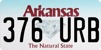 AR license plate 376URB