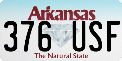 AR license plate 376USF
