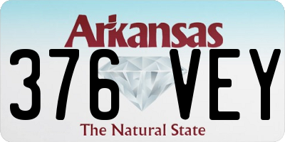 AR license plate 376VEY