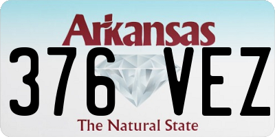 AR license plate 376VEZ
