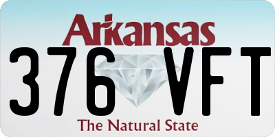 AR license plate 376VFT