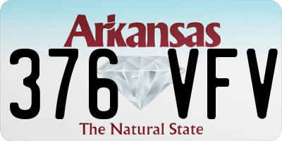 AR license plate 376VFV