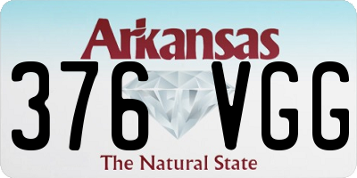 AR license plate 376VGG