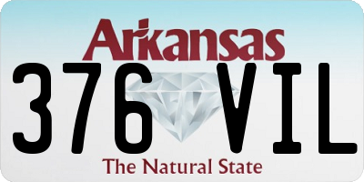 AR license plate 376VIL