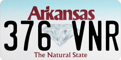 AR license plate 376VNR