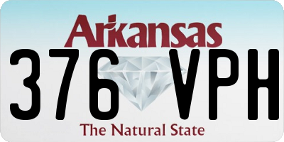 AR license plate 376VPH