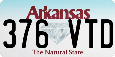 AR license plate 376VTD