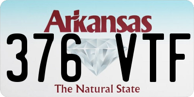 AR license plate 376VTF