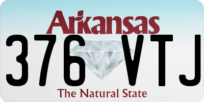 AR license plate 376VTJ
