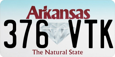 AR license plate 376VTK
