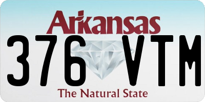 AR license plate 376VTM