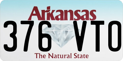 AR license plate 376VTO