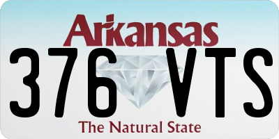 AR license plate 376VTS