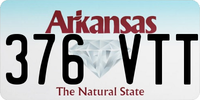 AR license plate 376VTT