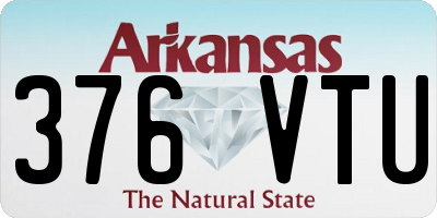 AR license plate 376VTU