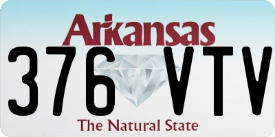 AR license plate 376VTV
