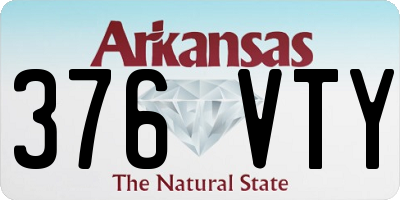 AR license plate 376VTY