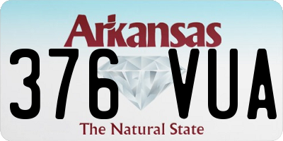 AR license plate 376VUA
