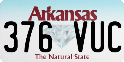 AR license plate 376VUC