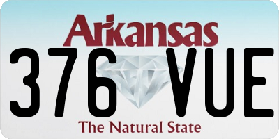 AR license plate 376VUE