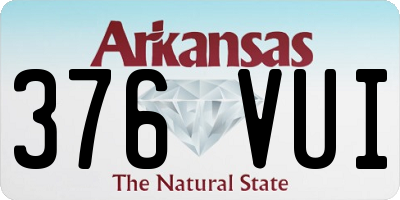 AR license plate 376VUI