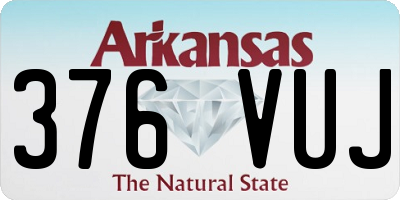 AR license plate 376VUJ