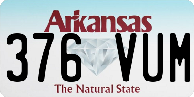 AR license plate 376VUM