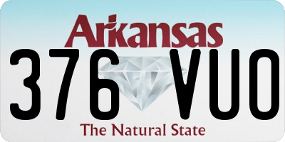 AR license plate 376VUO