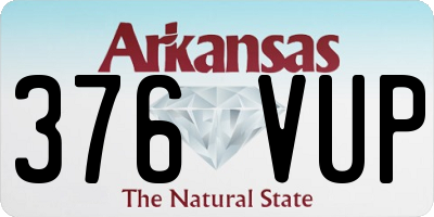 AR license plate 376VUP