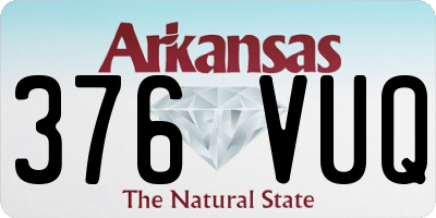 AR license plate 376VUQ